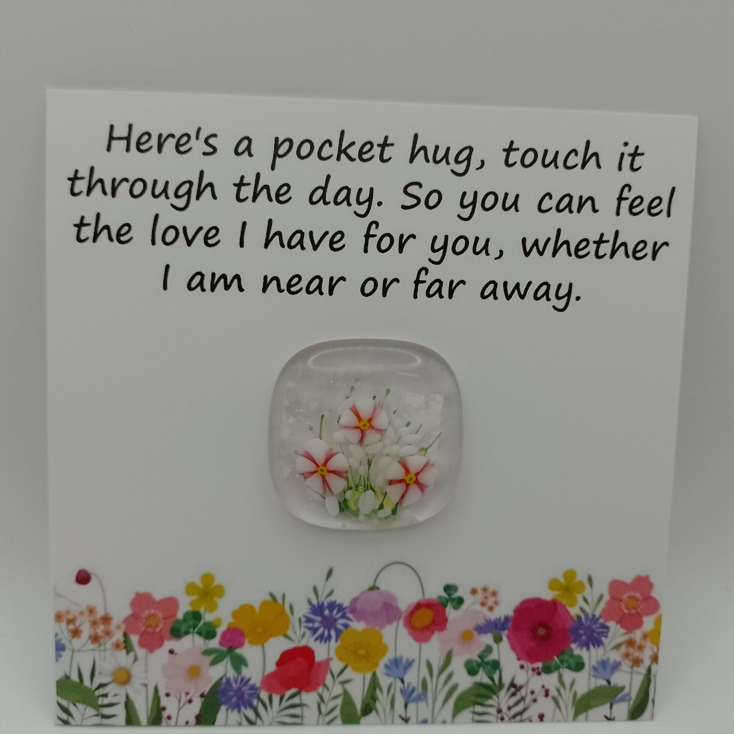 Fused Glass Pocket Hug Card