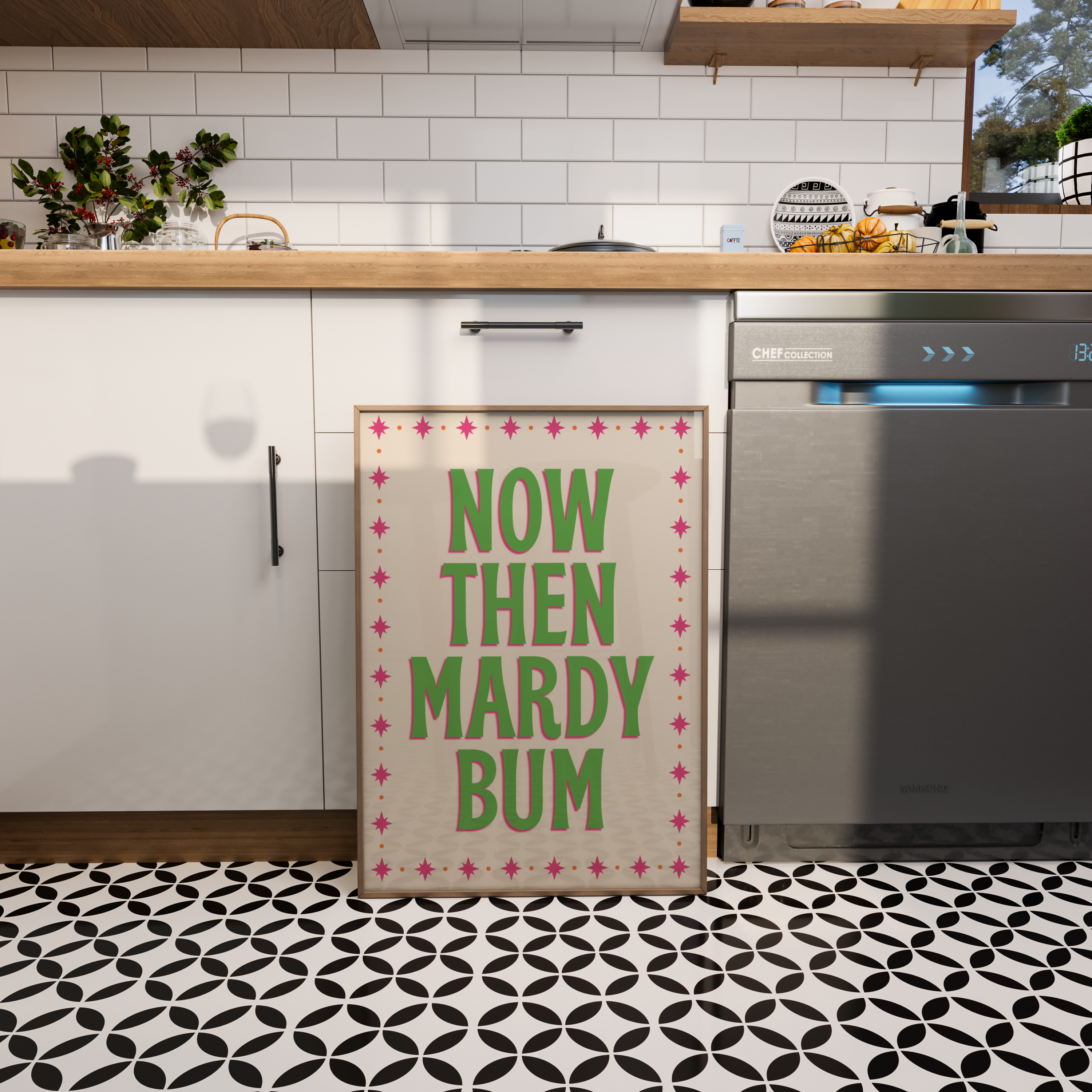 NOW THEN MARDY BUM WALL ART PRINT