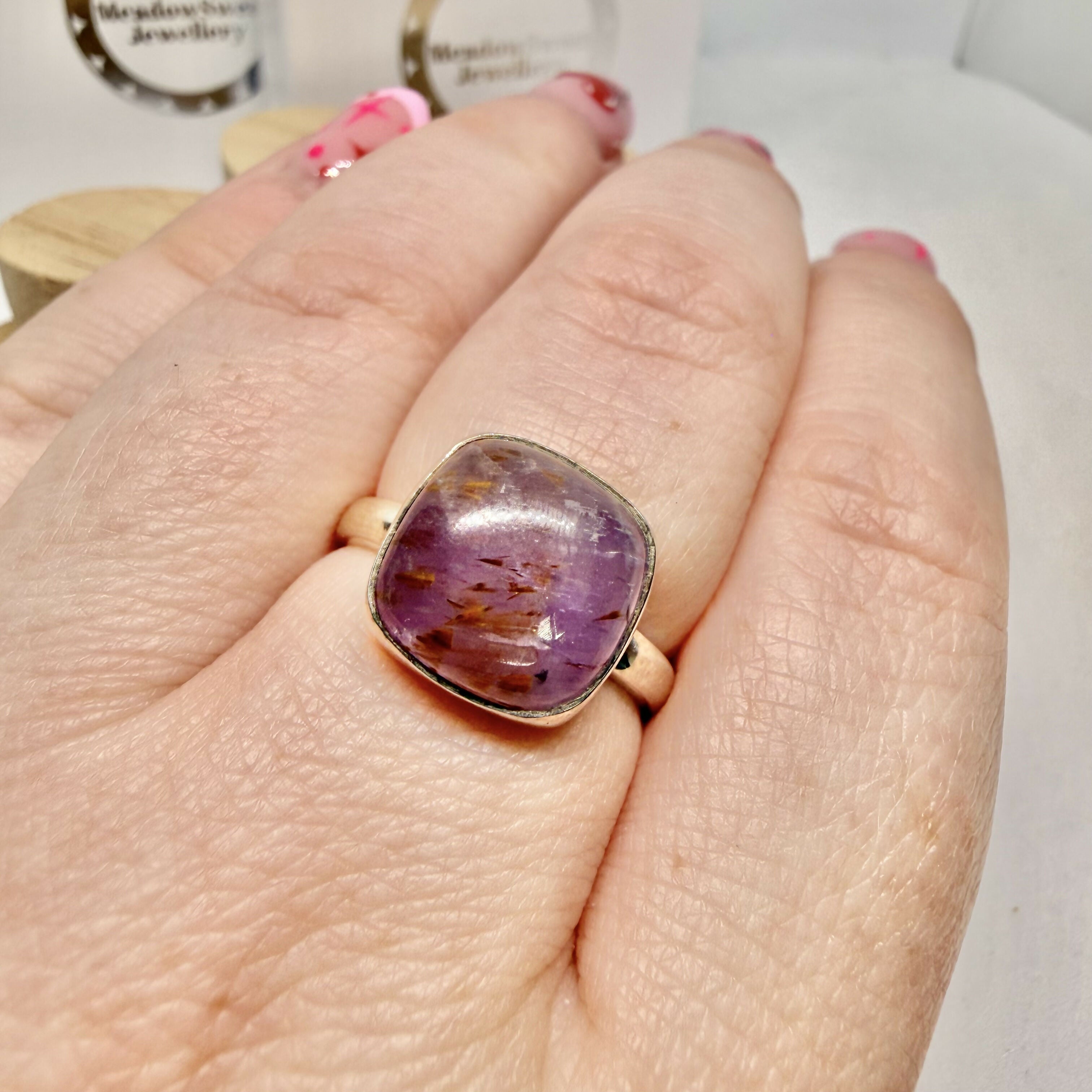 SUPER SEVEN SQUARE RING SIZE R 1/2