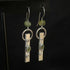 Sterling Silver Filigree Earrings with Peridot Stones
