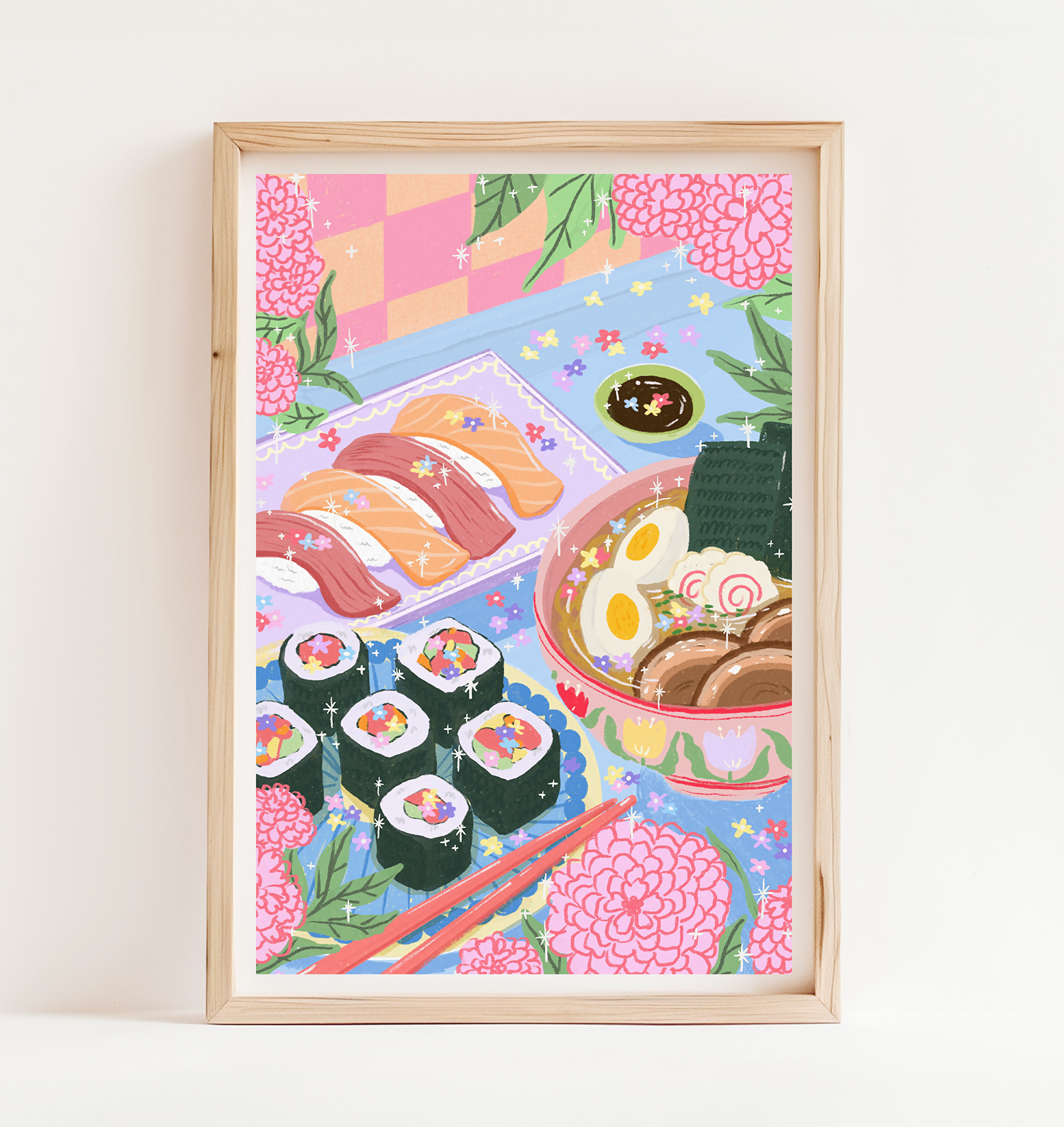 Sushi & Ramen Time Print