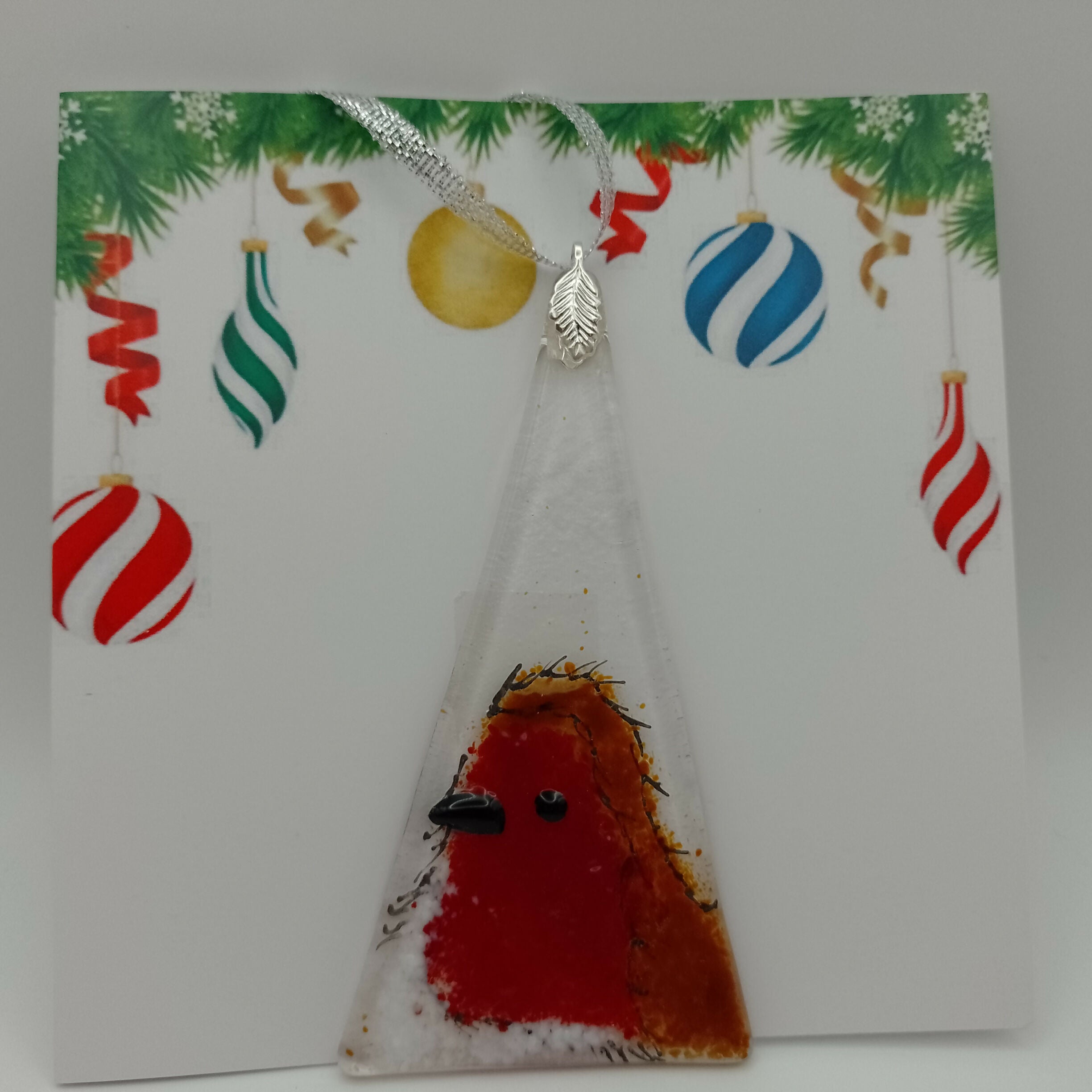 Fused Glass Christmas Card