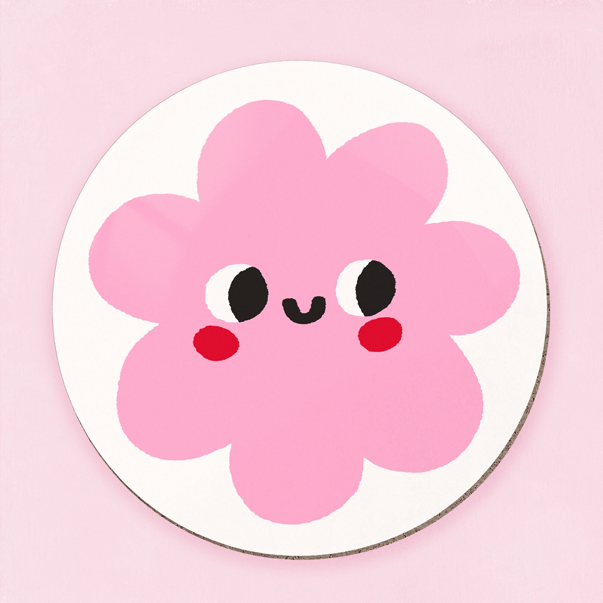Pink Blob Coaster