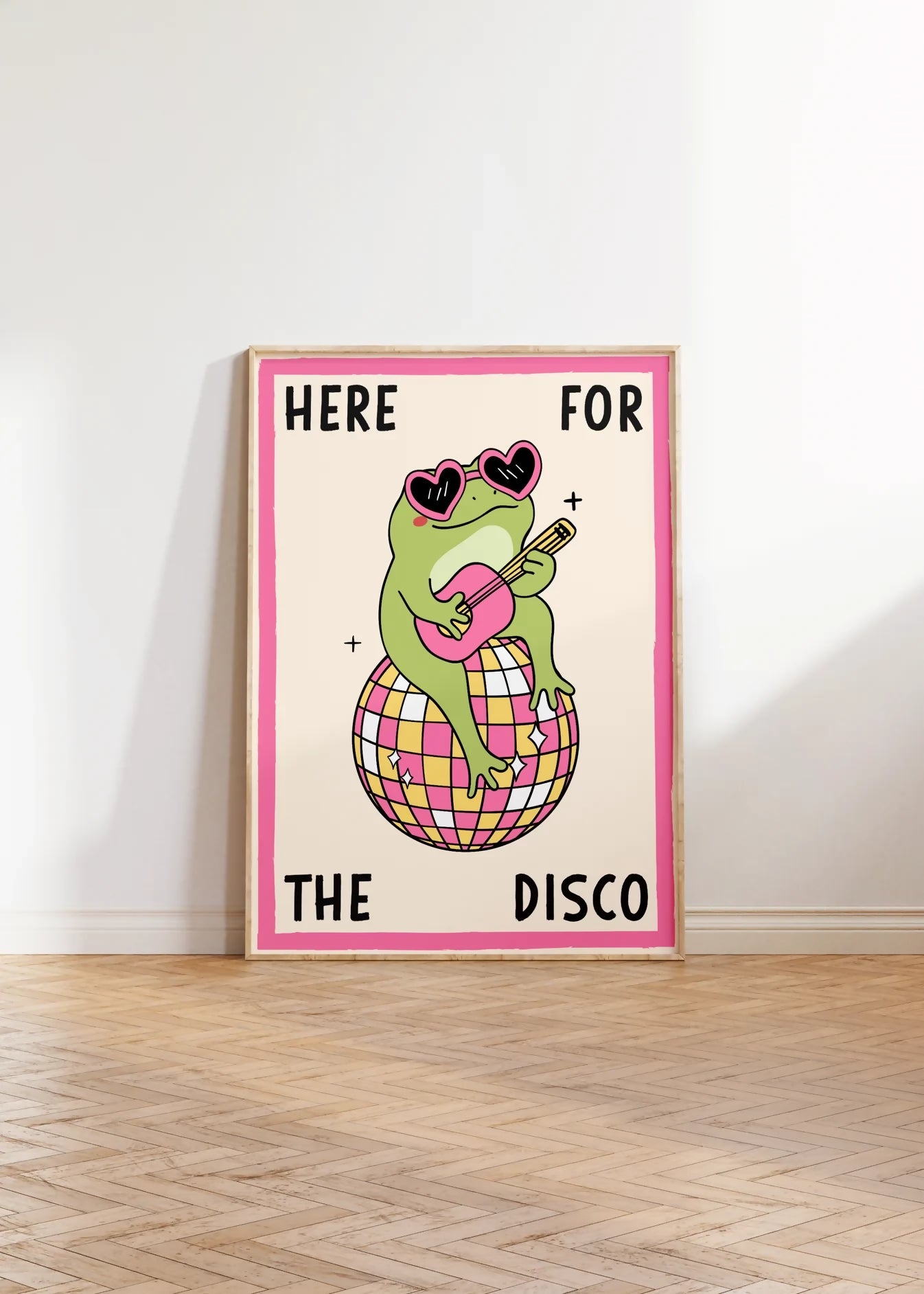 FROG HERE FOR THE DISCO WALL ART PRINT
