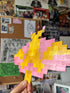 Pixel Rosy Maple Moth Painting