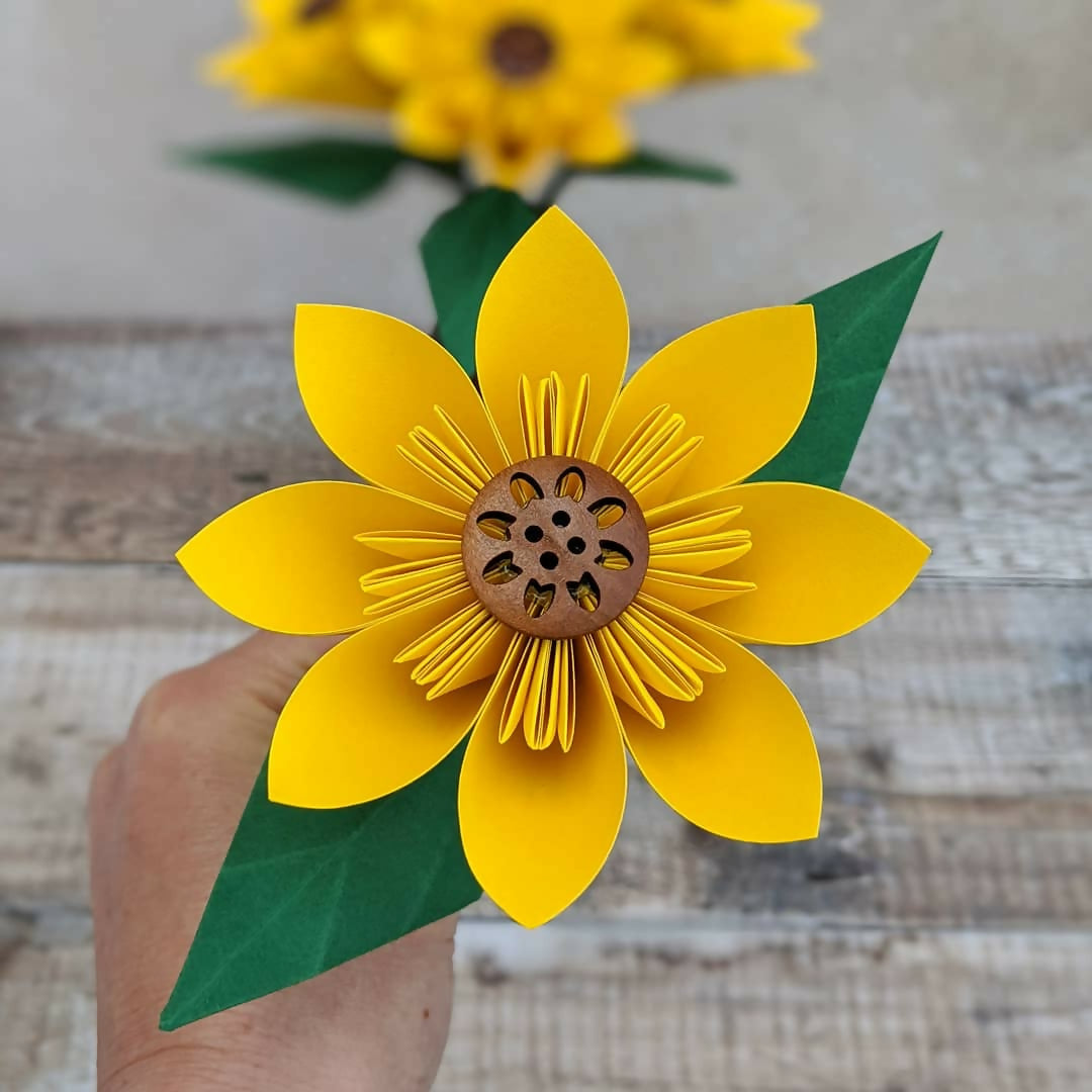 Origami Paper Sunflower