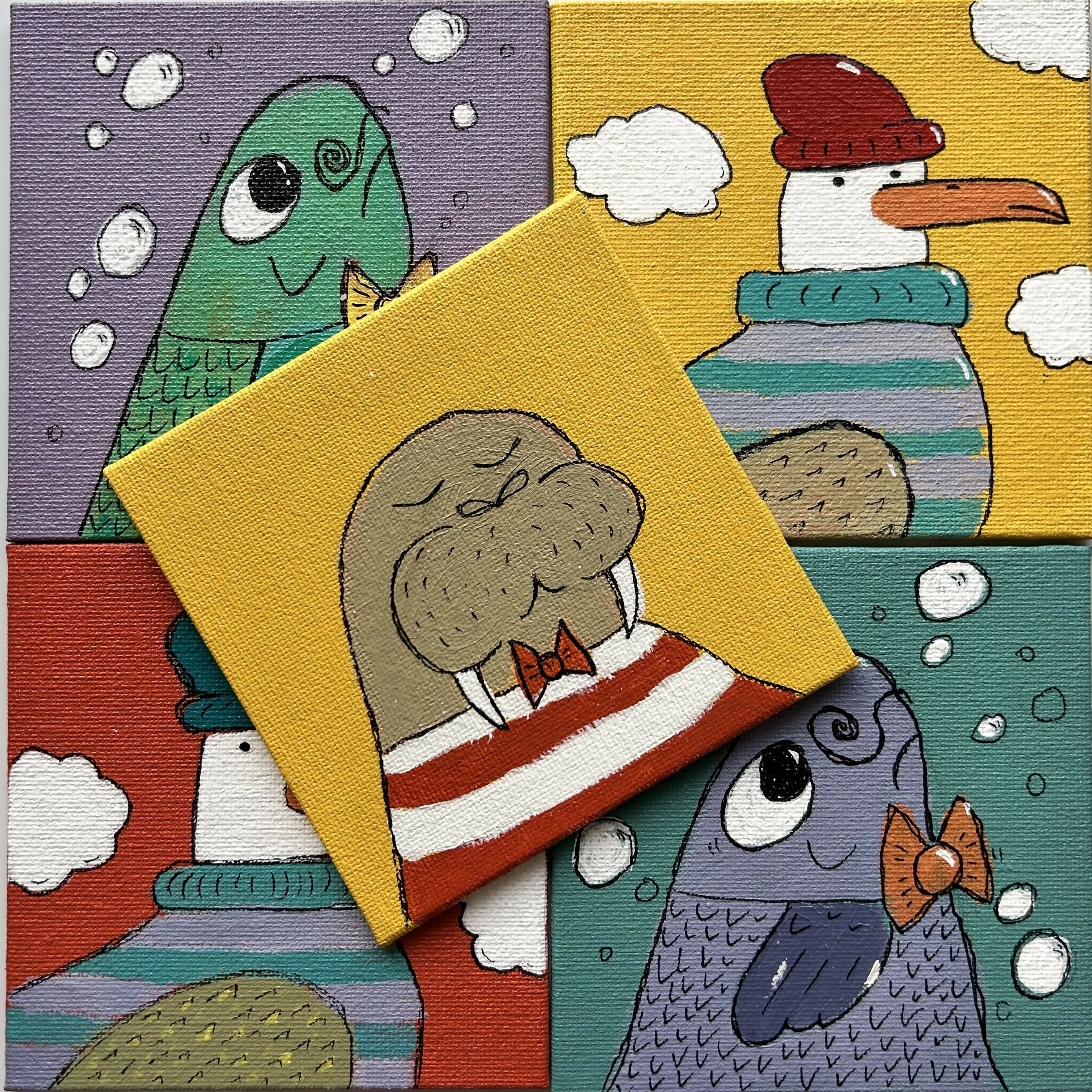 Animal Portraits Original Artwork