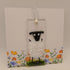 Fused Glass Sheep Card