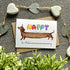 Sausage Dog Birthday Card