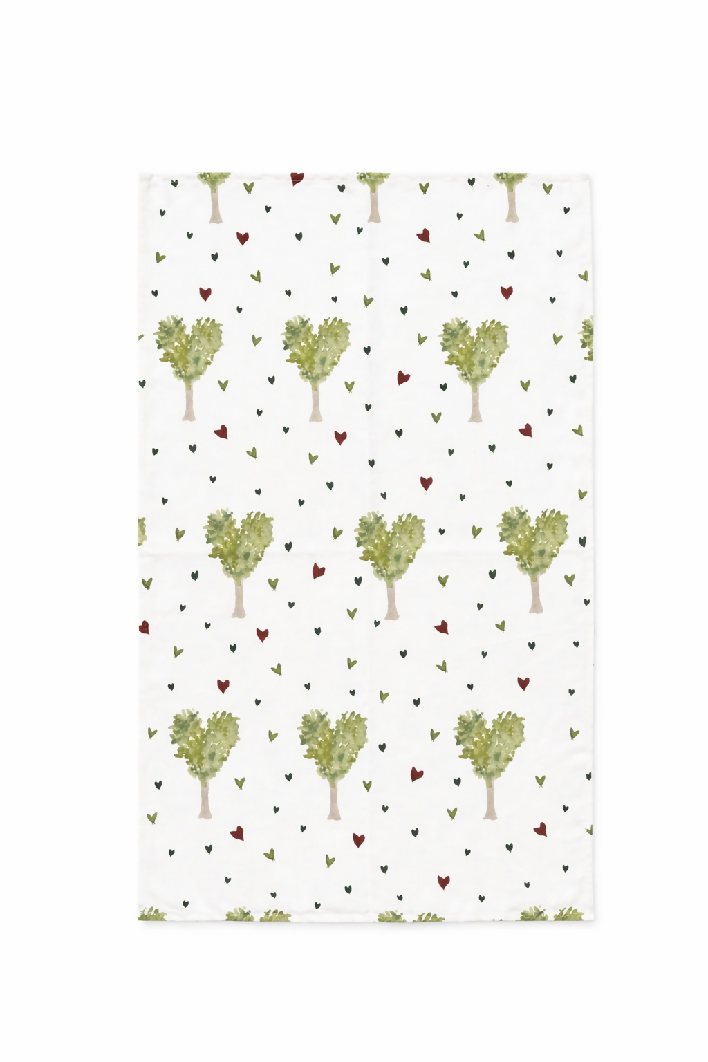 Art-led Cotton Tea Towel | flamingo, cottage, heart tree, mushrooms designs