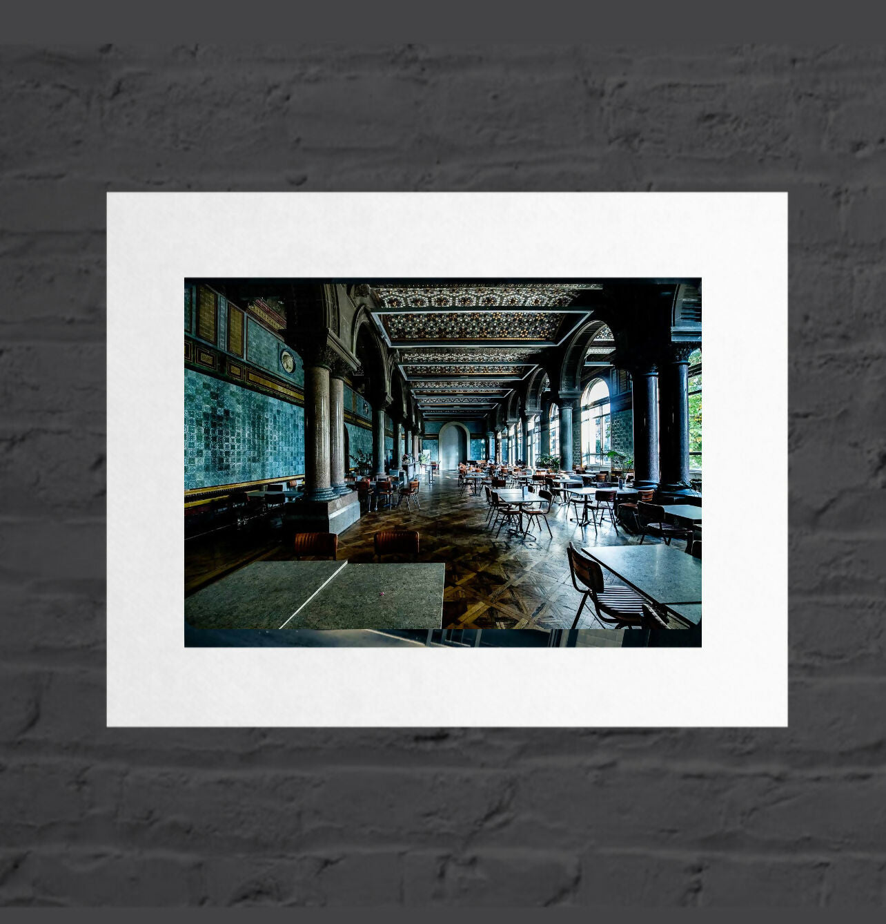 Tiled Hall Cafe, Leeds - Mounted Photographic Print