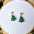 Christmas Tree Knit Earrings