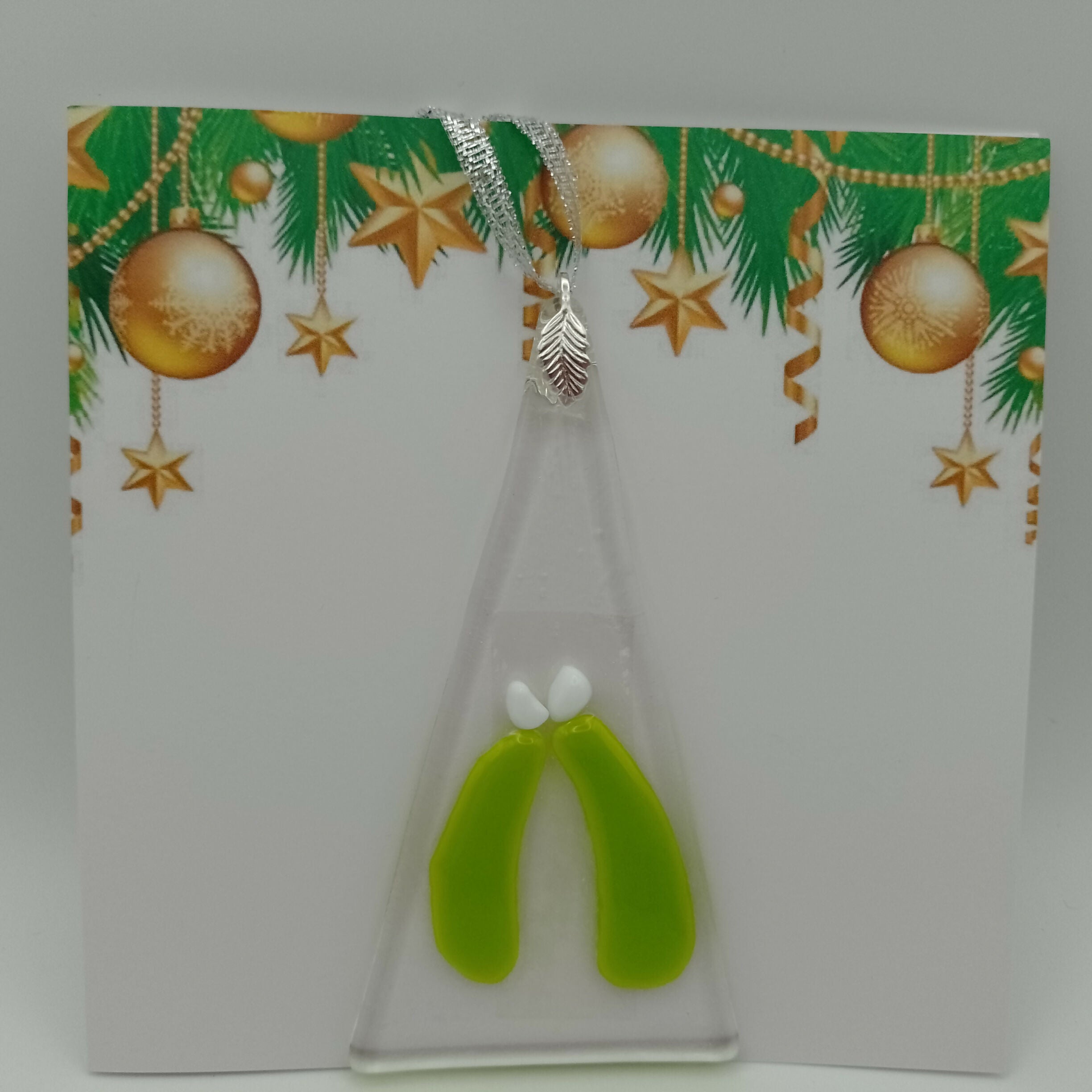 Fused Glass Christmas Card
