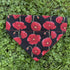 Red and Black Poppy Dog Bandana
