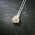 Sterling Silver Large Rose Pendant