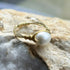 Handmade Gold Vermeil Fresh Water Pearl Ring Size M1/2