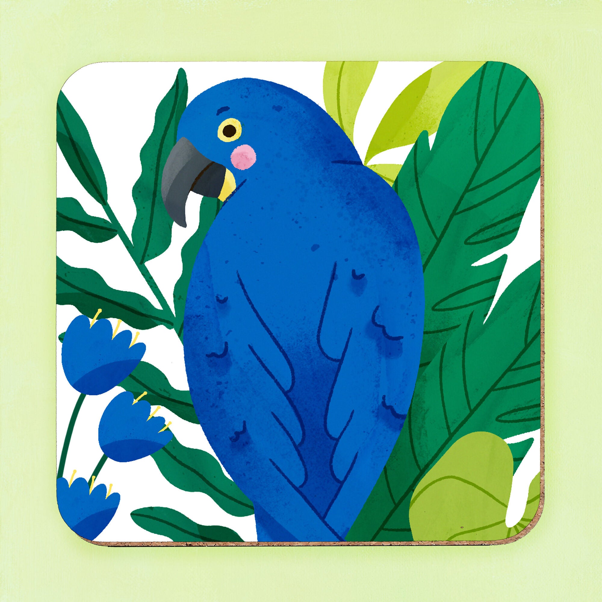 Blue Parrot Coaster