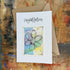 Abstract Sparkle Flower Congratulations Card in Blue