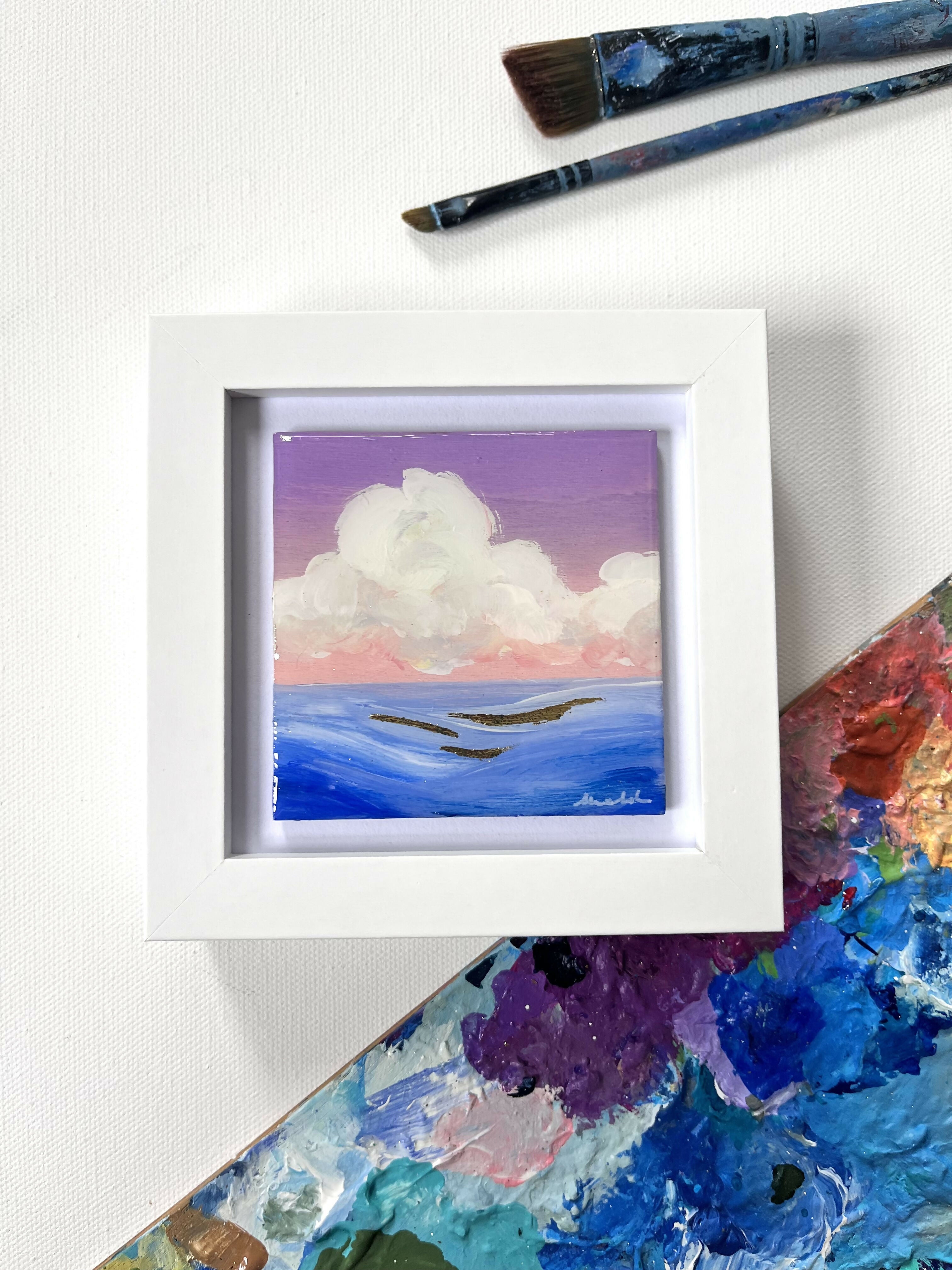 Pink Cloud - Mini Original Painting