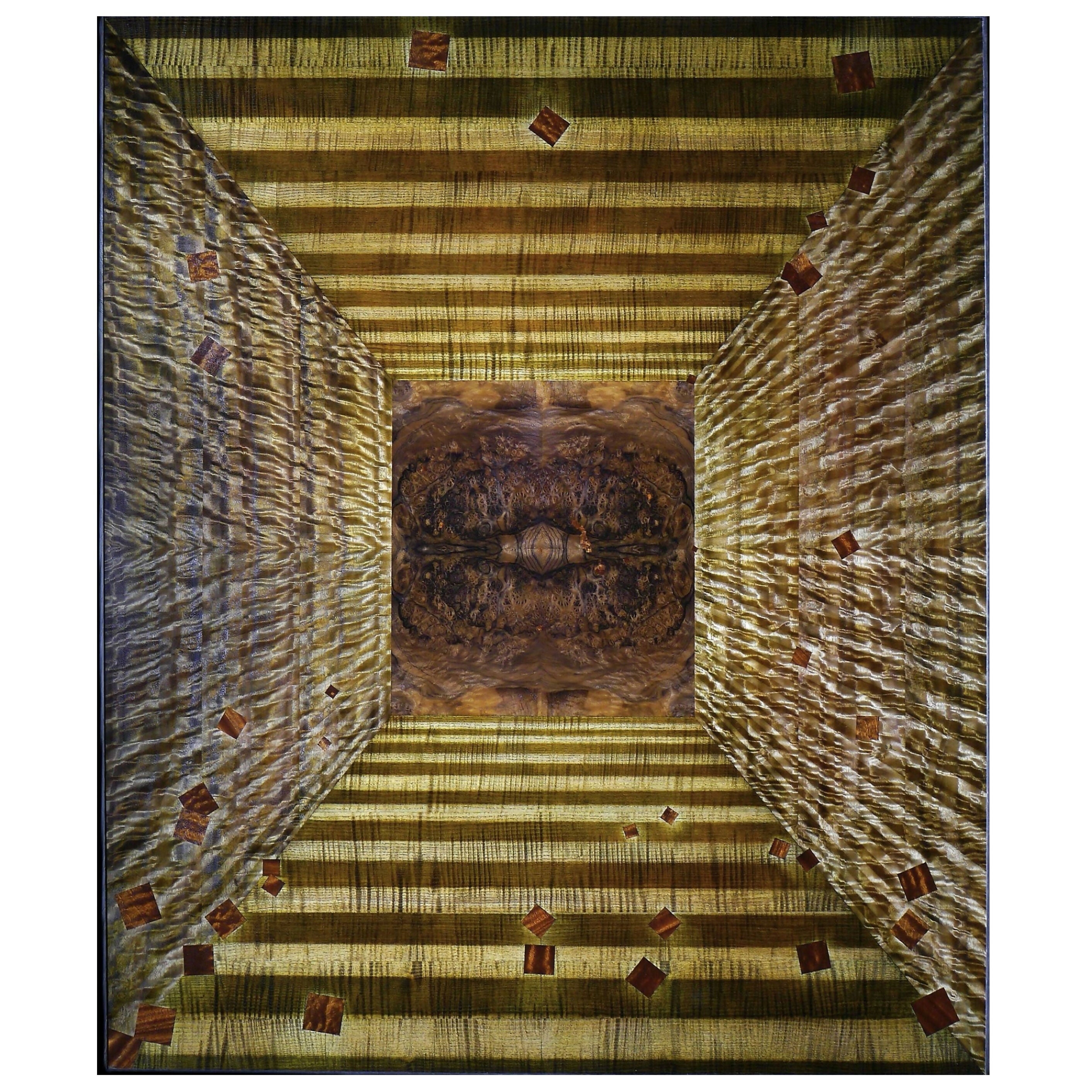 Innerysm: Breath — Original Artwork (Marquetry on Panel) by Elementa Laudis