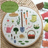 Preprinted Embroidery Pattern For Beginners - Veggie Garden