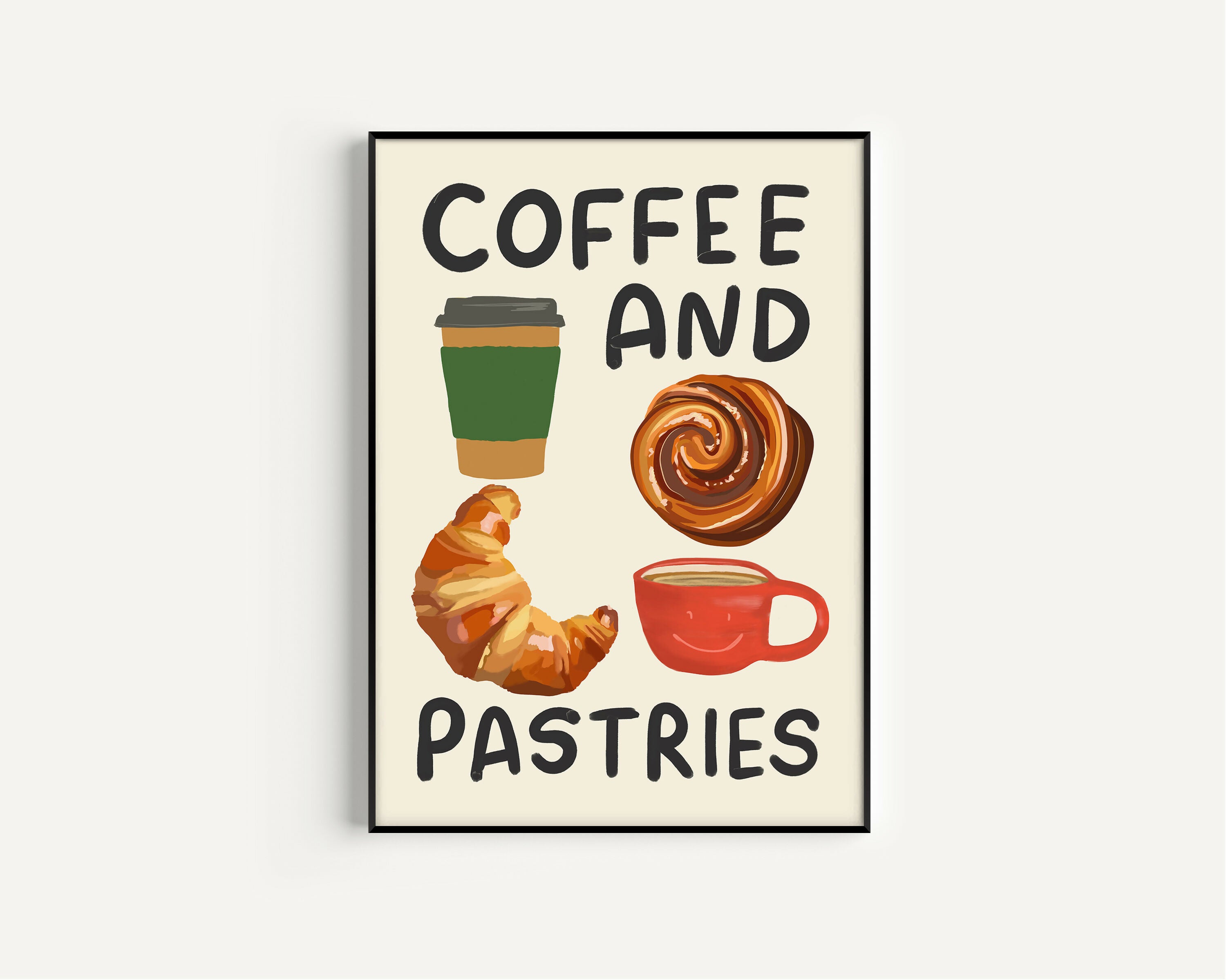 Coffee & Pastries Print