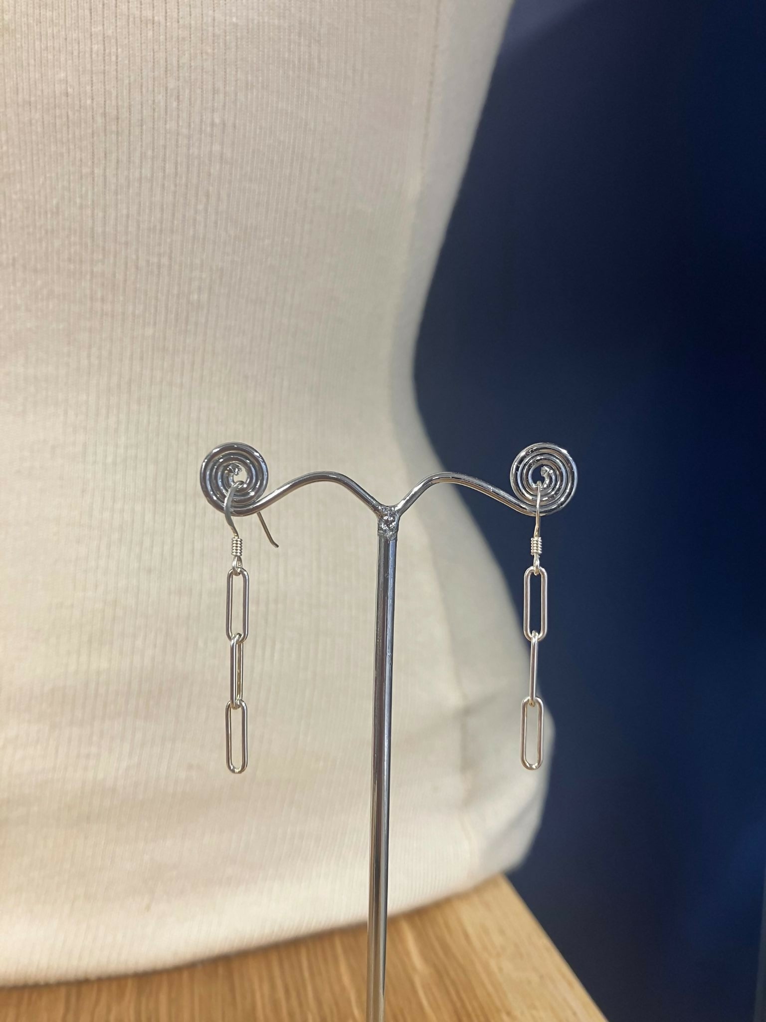 long-chain-silver-paperclip-earrings