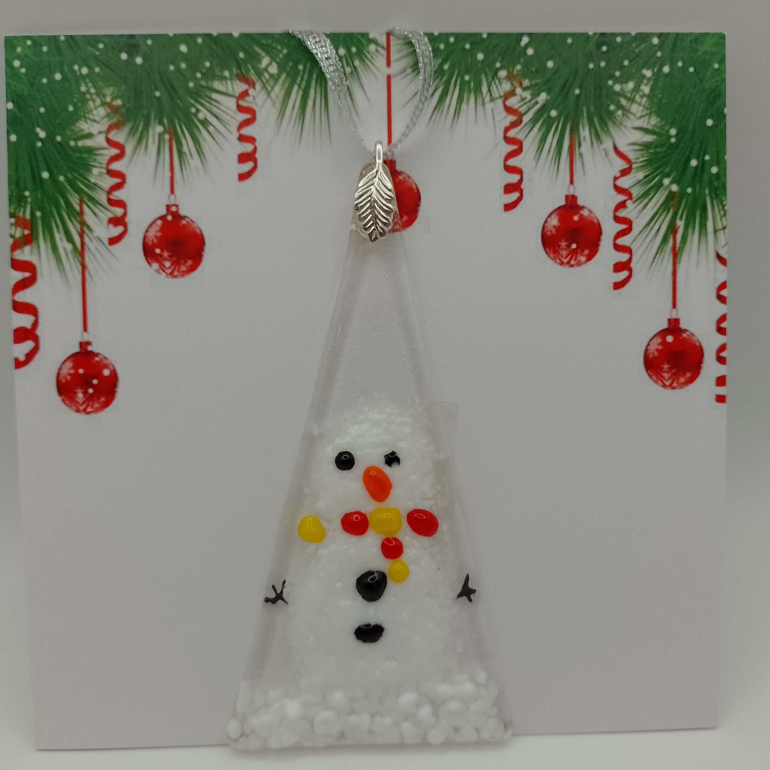 Fused Glass Christmas Card