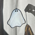 Streaky White Ghost Stained Glass Decoration
