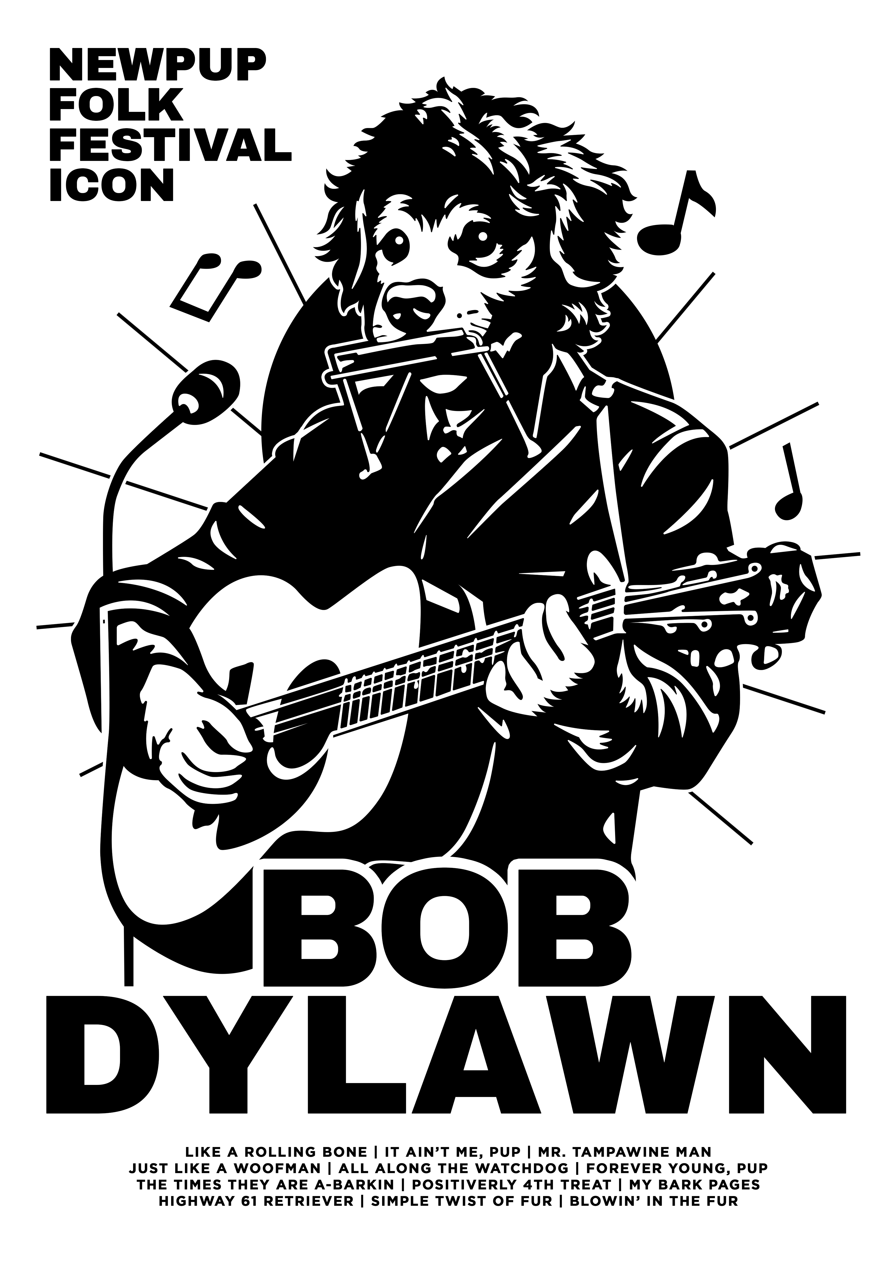 Bob Dylawn ( A3 Print )