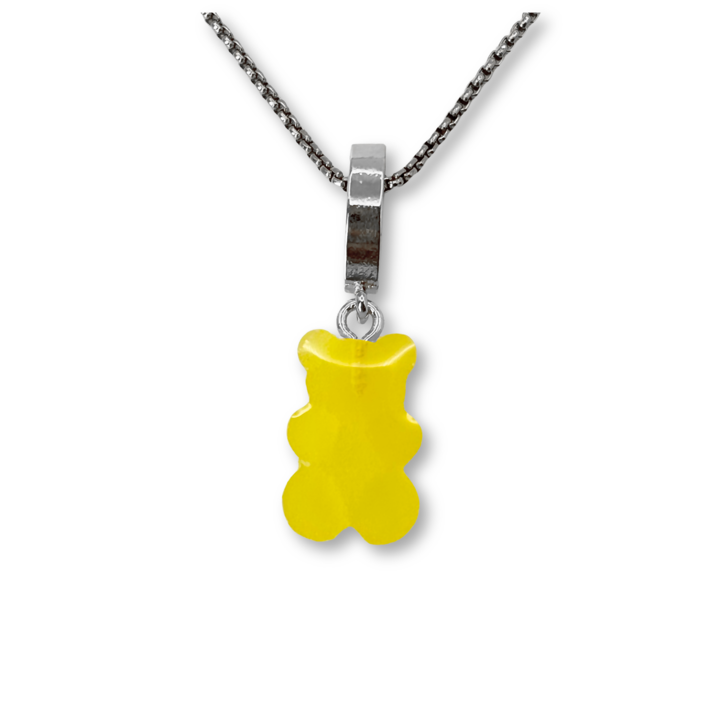 Sugar Coated Gummy Bear Pendant in Limoncello