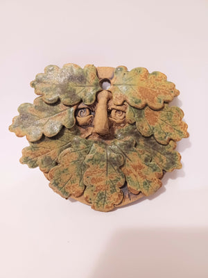 Small Greenman or woman plaque