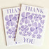 Purple Floral Thank You Card