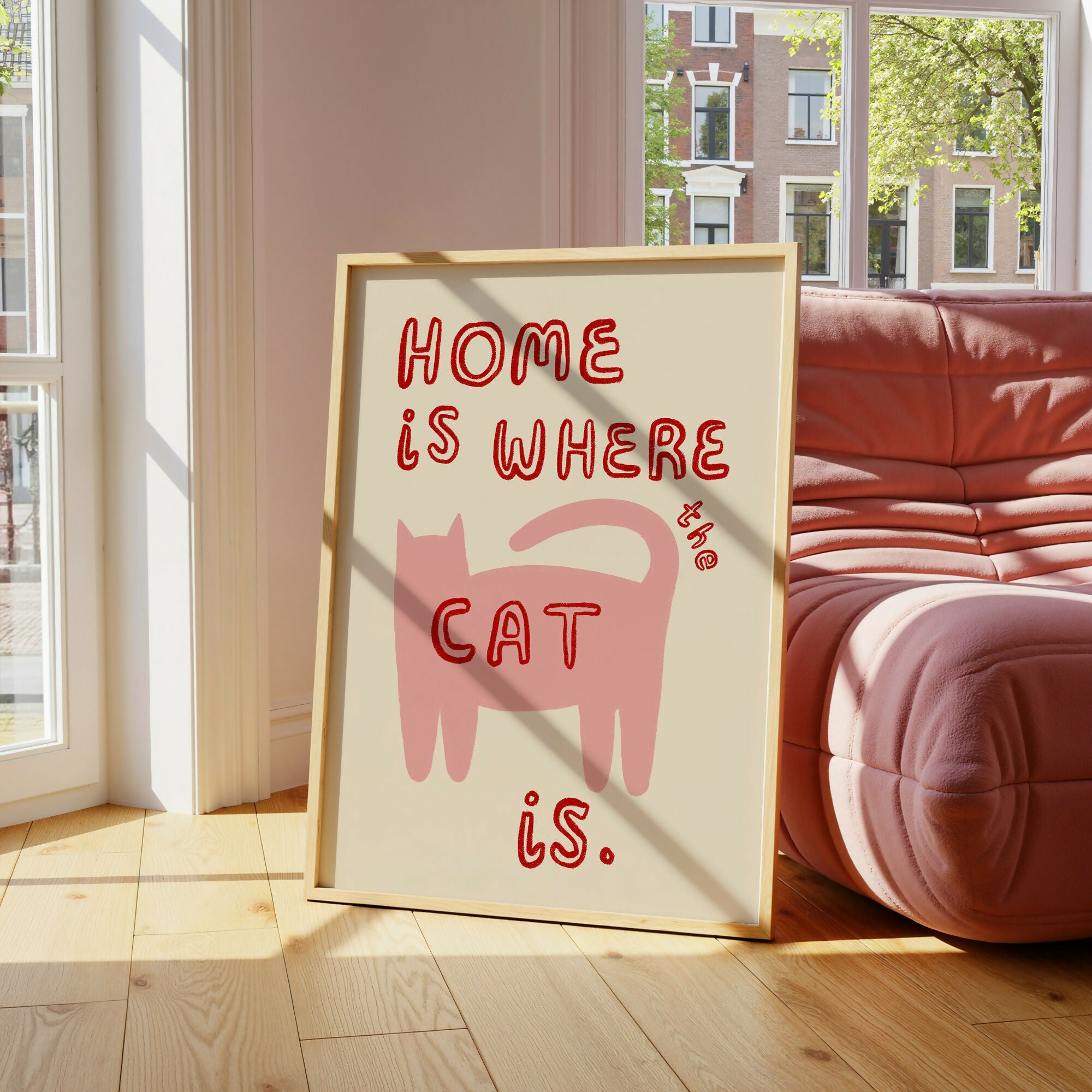 Home Is Where The Cat Is Print