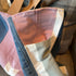 Unique Handcrafted Oversized Denim Tote Beach Bag Handbag Made From Upcycled Blue And White Jeans