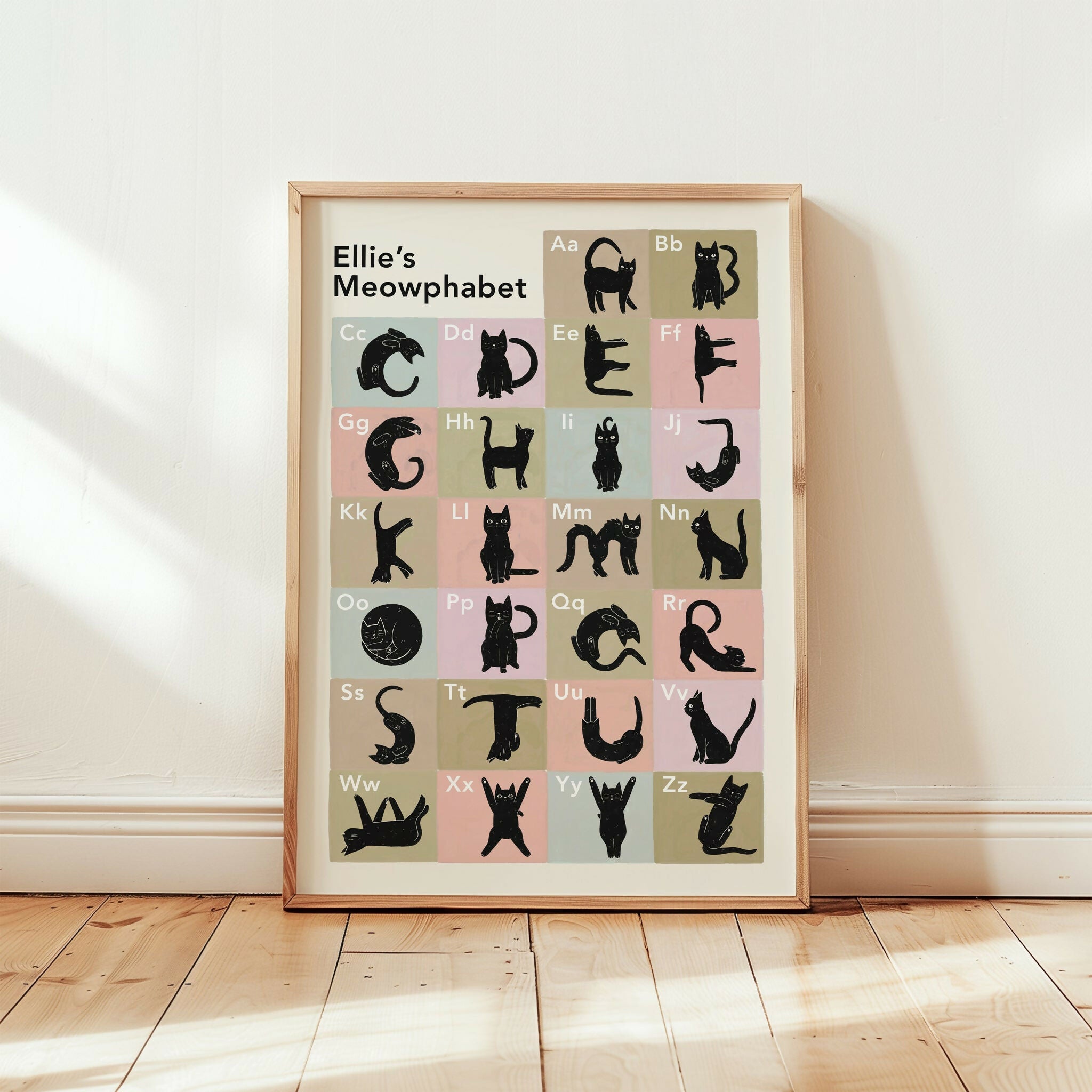 Cat Alphabet Print