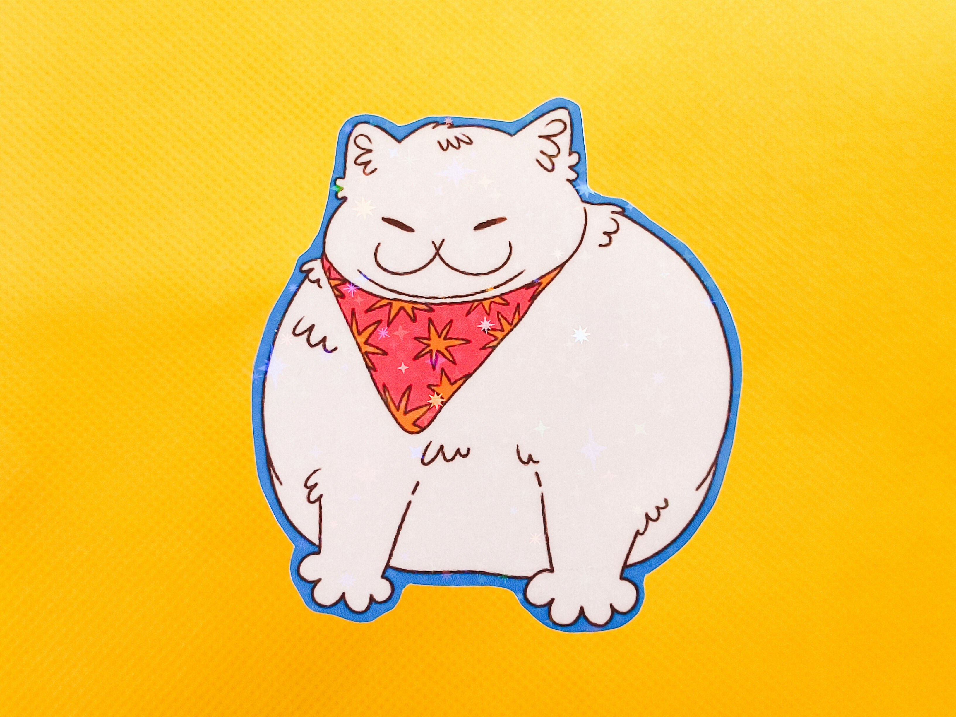 Fat Cat Vinyl Sticker