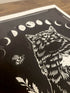 Witch of the Cats / Folklore Feline Art Print A3