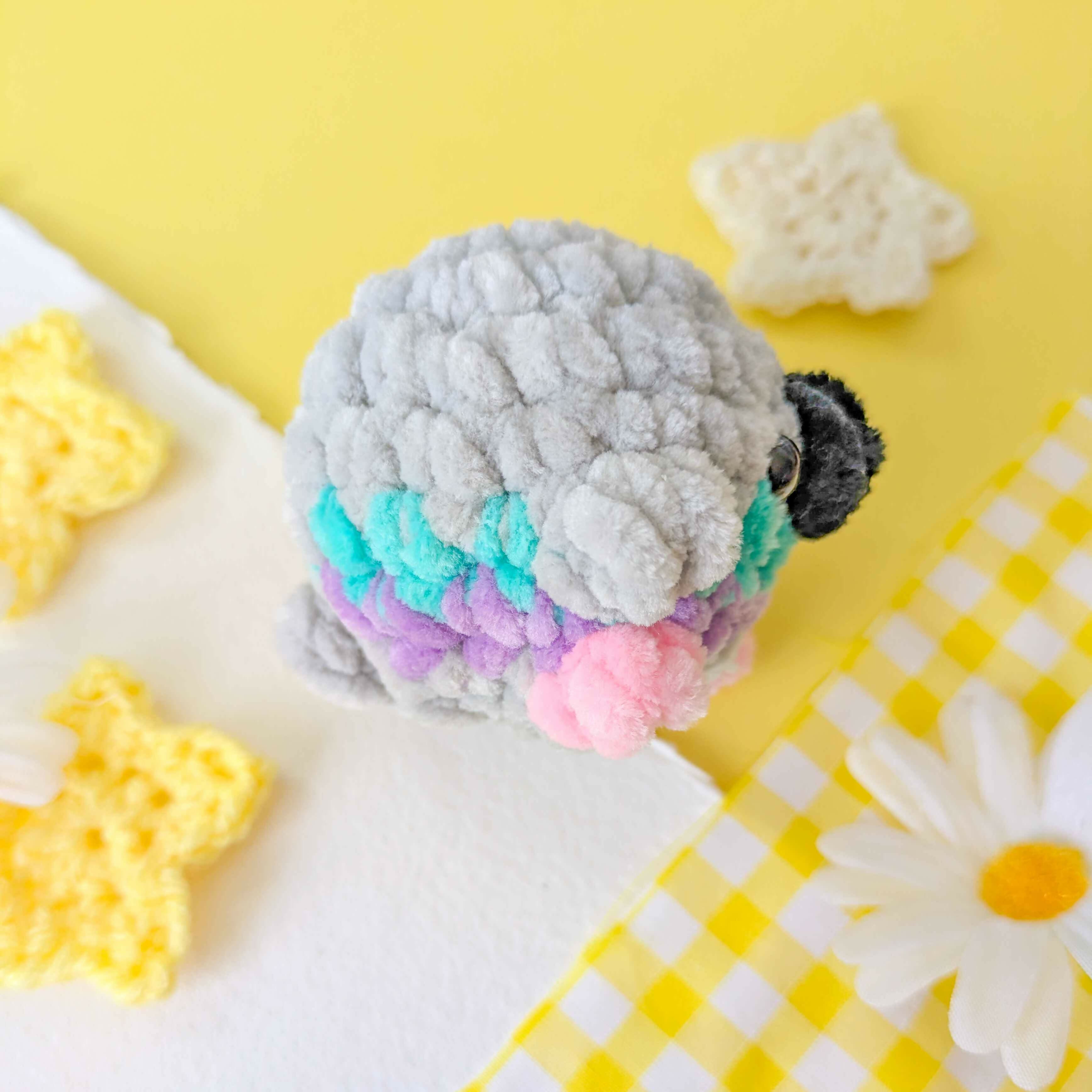 Pigeon Puff Pud - Crochet Plushie