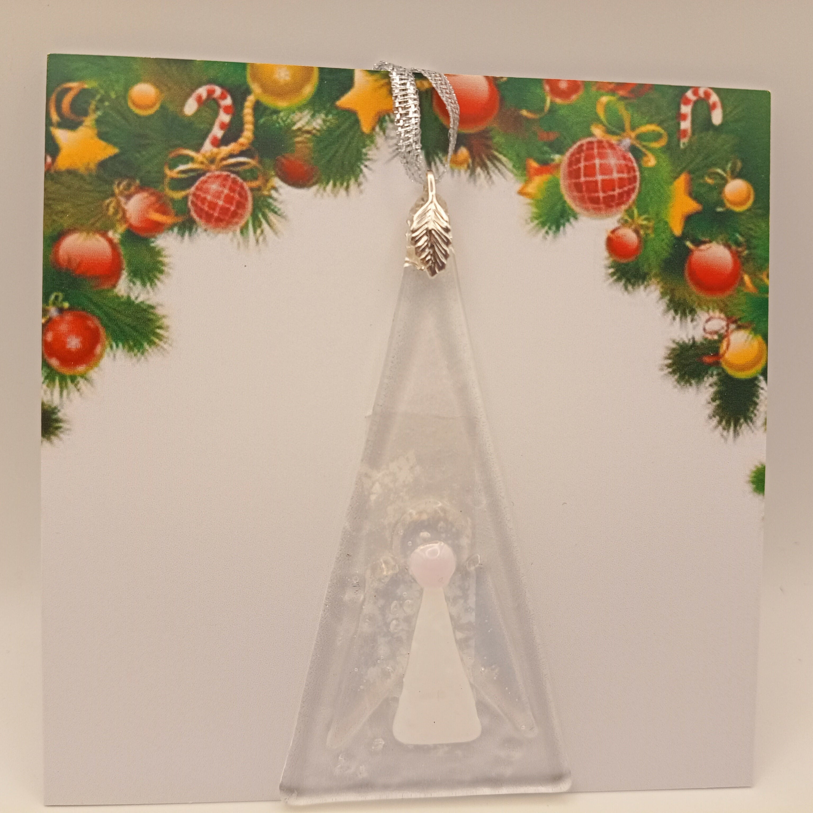 Fused Glass Christmas Card
