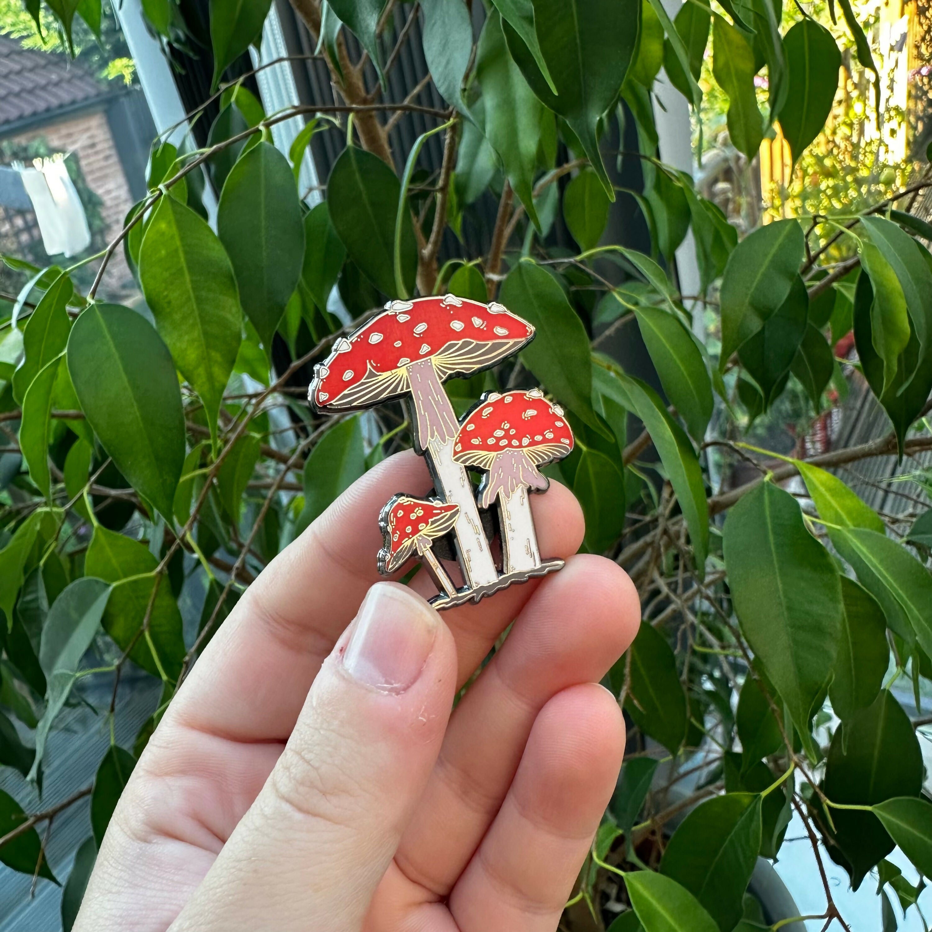 Mushroom Enamel Pin