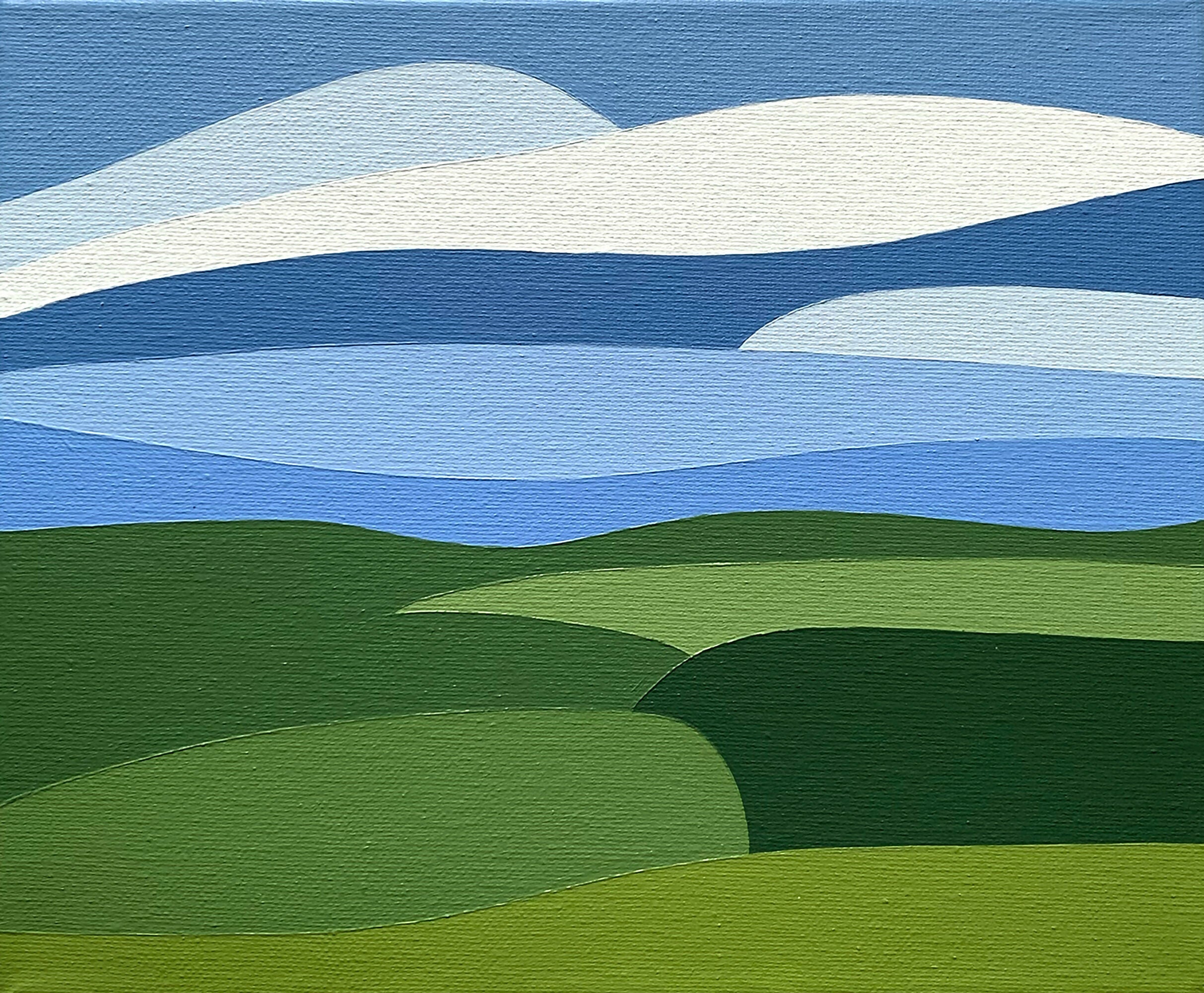 Over The Fields - Mounted 10x8" Print