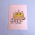 Pancake Mascot A6 Art Print