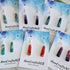 Mini Colourful Silver Dangle Earrings, Multi Coloured, Alcohol Ink Art