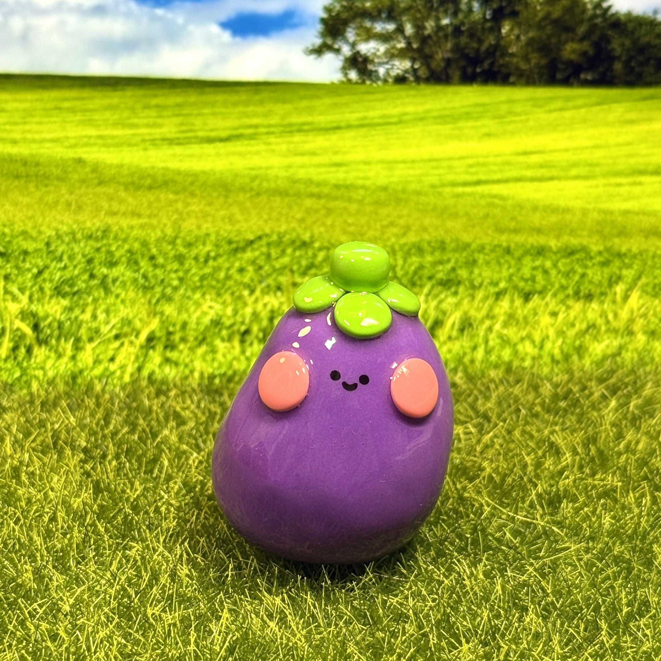 Aubergine Friend Figure