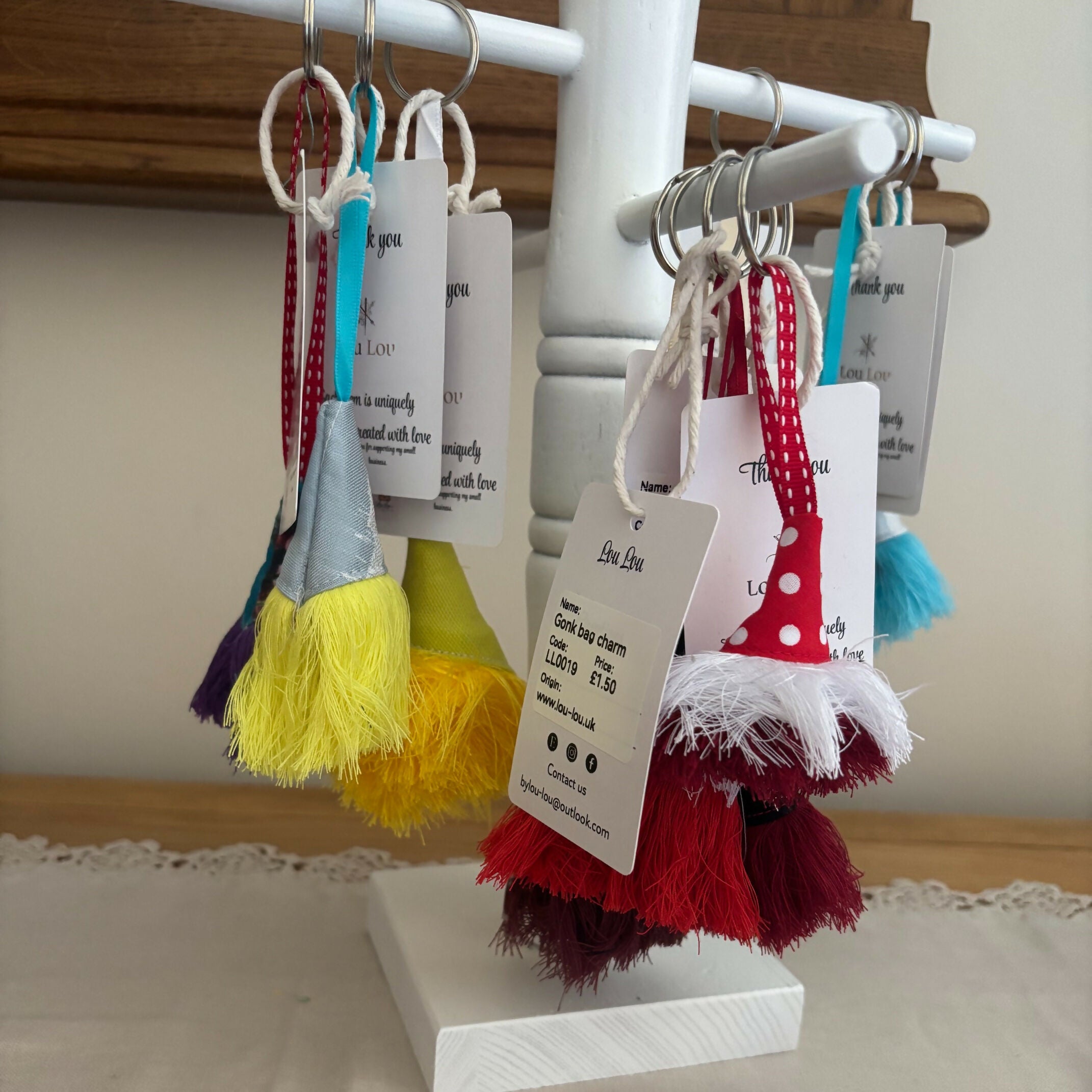 Unique Gonk Bag Charm Keyring