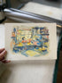 The Girl and the Robot Reading Together Riso Print