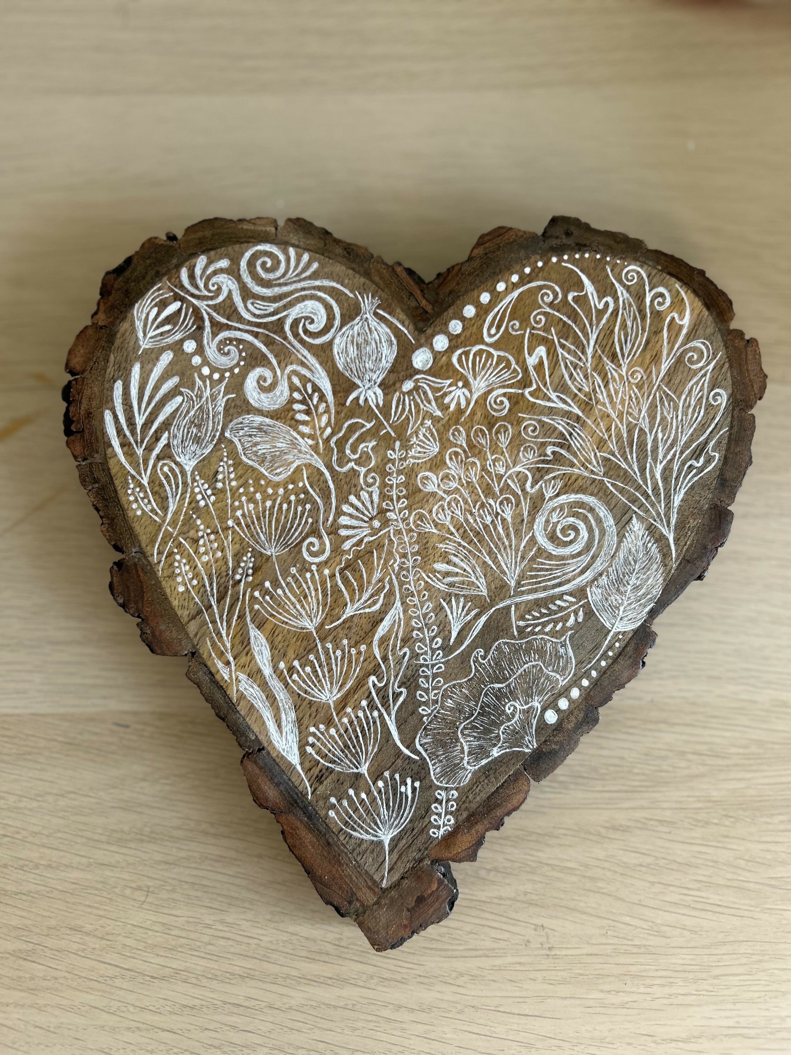 Hand Painted Heart (Large)