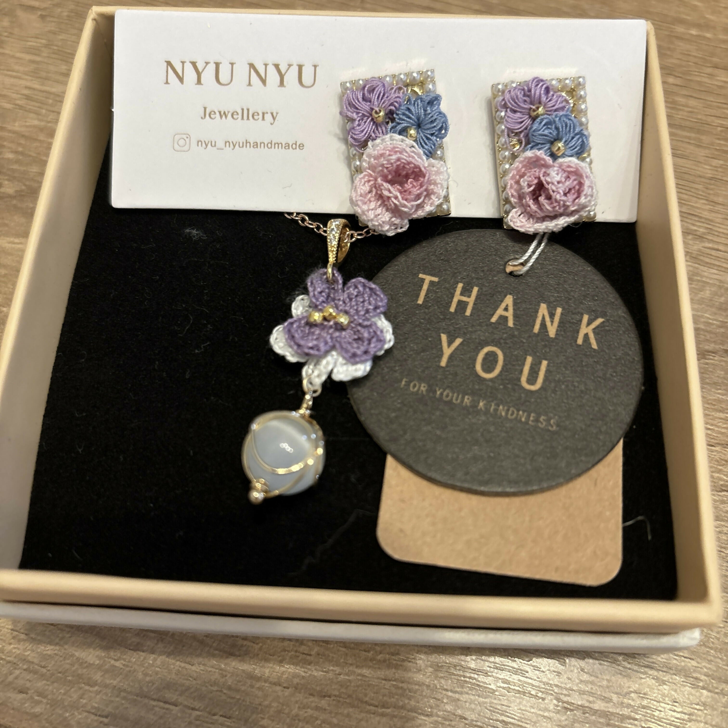 Micro Crochet Flower Jewellery Sets