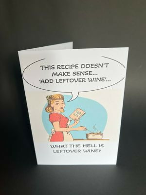 Leftover Wine - Cheeky Card